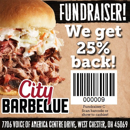 City Barbeque fundraising poster